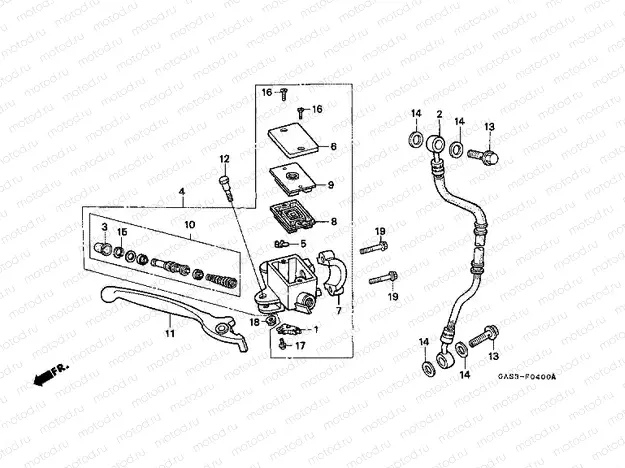F-4 FRONT MASTER CYLINDER