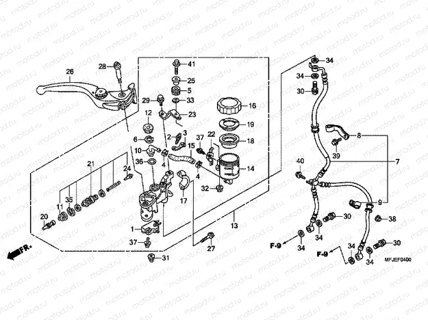 F-4 FRONT MASTER CYLINDER (CBR600RR)