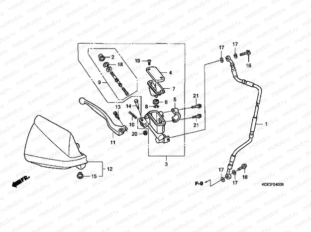 F-4 FRONT MASTER CYLINDER (CM)