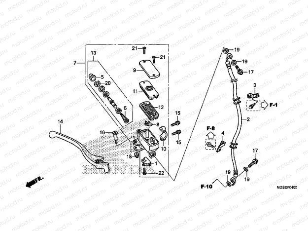 F-4 FRONT MASTER CYLINDER (NC700S)