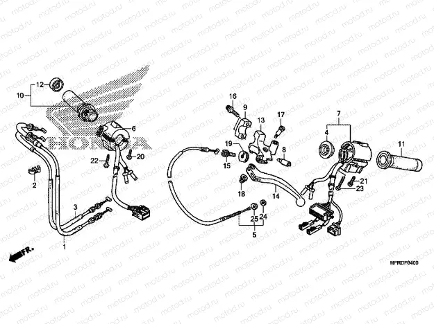 F-4 HANDLE LEVER / SWITCH / CABLE