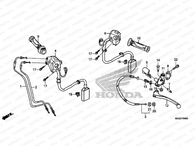 F-4 HANDLE LEVER / SWITCH / CABLE