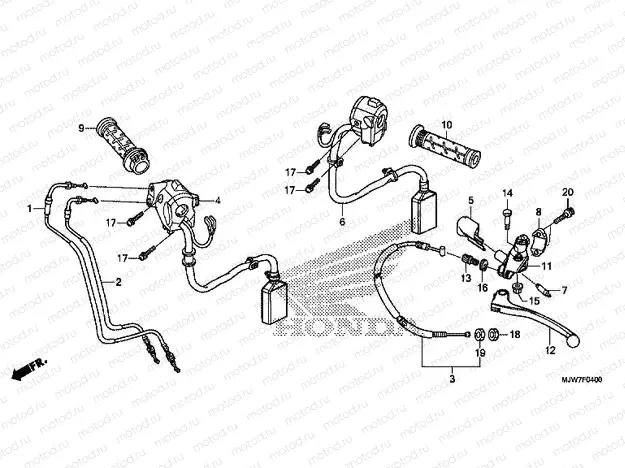F-4 HANDLE LEVER / SWITCH / CABLE