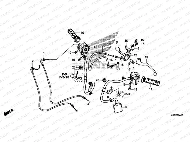 F-4 HANDLE LEVER / SWITCH / CABLE