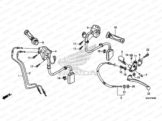 F-4 HANDLE LEVER / SWITCH / CABLE
