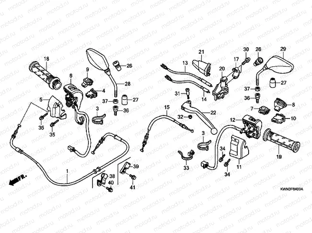 F-4 HANDLE LEVER / SWITCH / CABLE