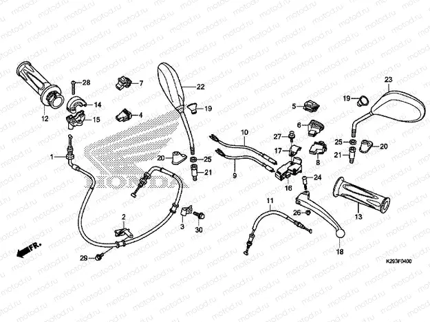 F-4 HANDLE LEVER / SWITCH / CABLE