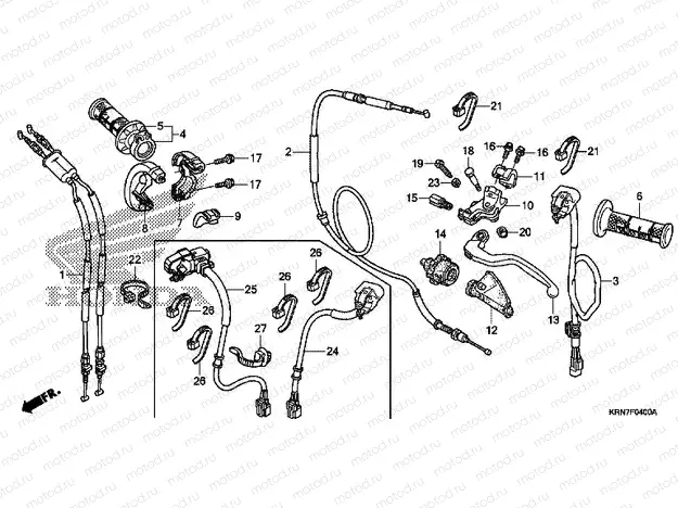 F-4 HANDLE LEVER / SWITCH / CABLE