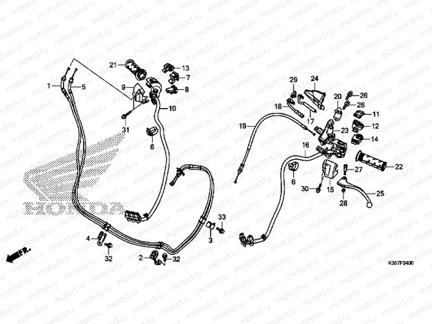 F-4 HANDLE LEVER/SWITCH/CABLE