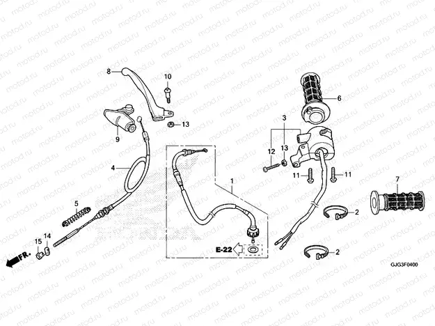 F-4 HANDLE LEVER/SWITCH/CABLE