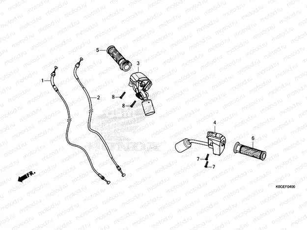 F-4 HANDLE SWITCH & CABLE
