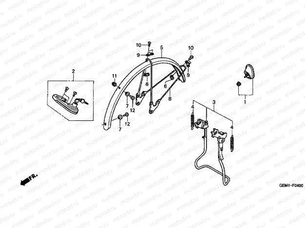 F-4 REAR FENDER / MAIN SHELF