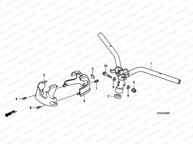 F-4 STEERING BAR TUBE