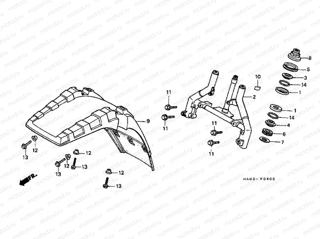 F-4 STEERING WHEEL / FRONT FENDER