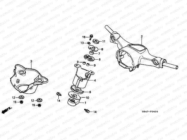 F-4 TIE ROD TUBE / HANDLE COVER (C50P / C50T)
