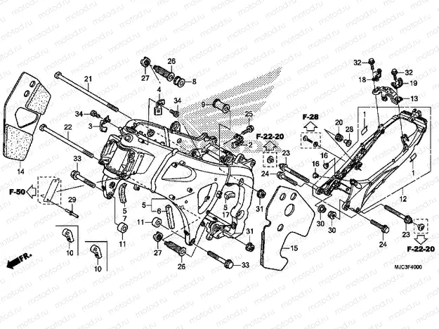 F-40 FRAME HOUSING
