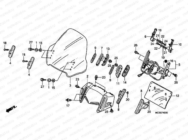 F-40 WINDSCREEN