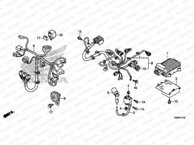 F-41-10 SUB HARNESS / IGNITION COIL