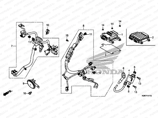 F-41-10 SUB HARNESS & IGNITION COIL