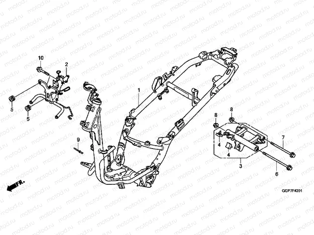 F-42-1 FRAME HOUSING (NSC502WH / T2)