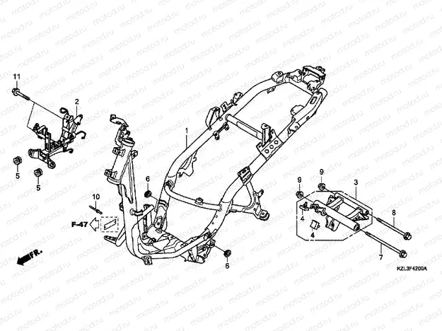 F-42 FRAME HOUSING