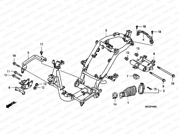 F-42 FRAME HOUSING