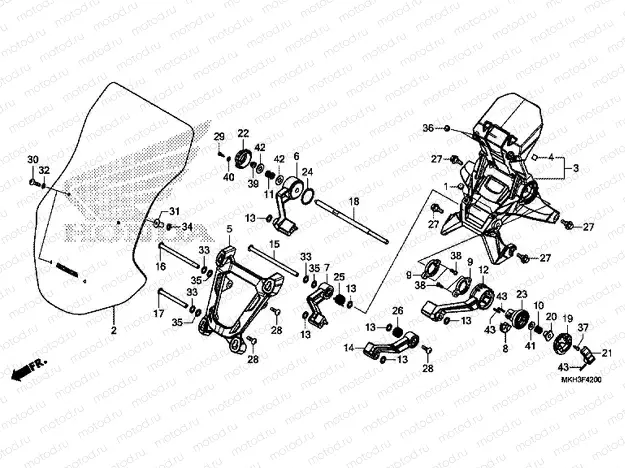 F-42 WINDSCREEN