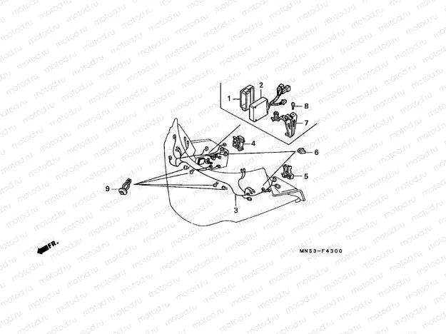 F-43 FAIRING SUB HARNESS