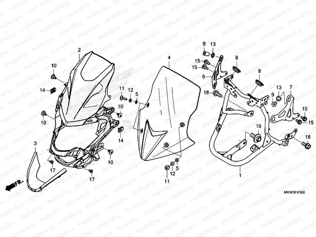 F-43 FRONT COWL