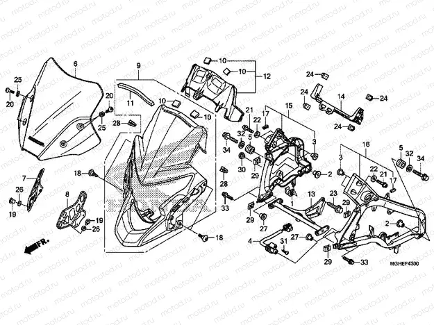 F-43 UPPER ENGINE HOUSING