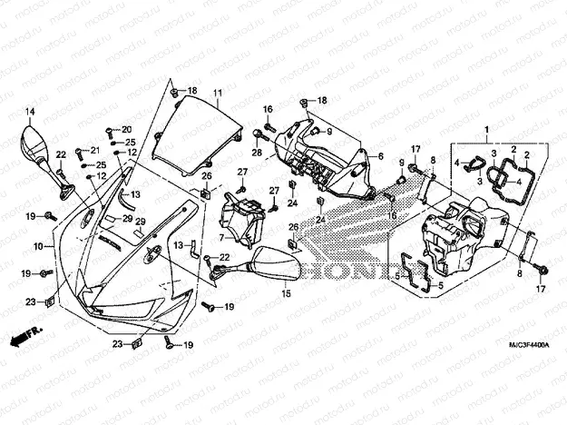 F-44 UPPER ENGINE HOUSING