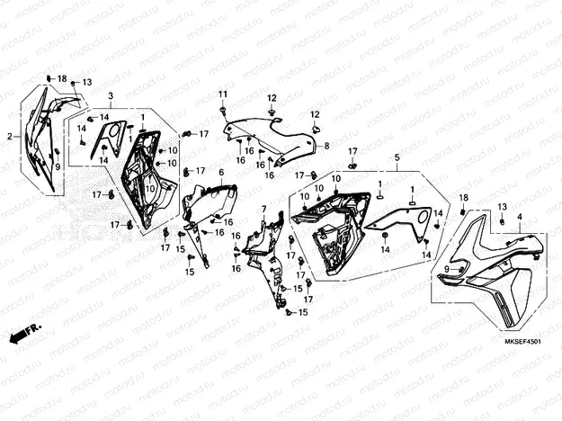 F-45-1 MIDDLE COWL