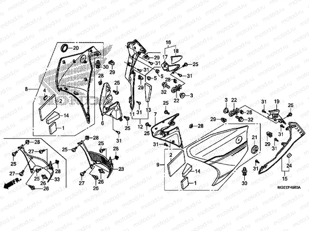 F-45 CENTRAL ENGINE HOUSING