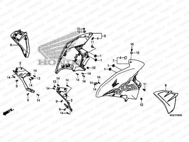 F-45 CENTRAL ENGINE HOUSING