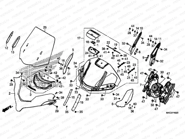 F-45 WINDSCREEN