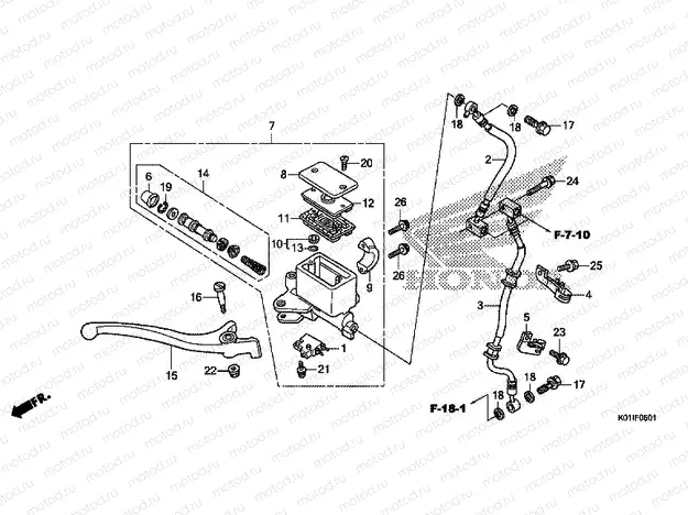 F-5-1 FRONT BRAKE MASTER CYLINDER (ABS)
