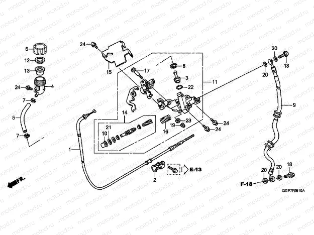 F-5-10 MASTER CYLINDER (CBS)