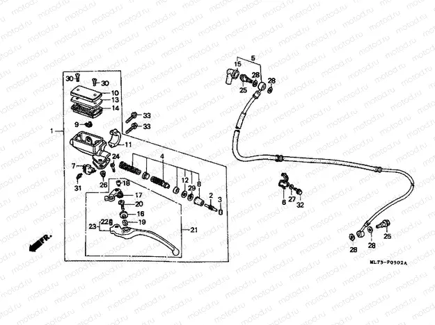 F-5-2 CLUTCH MASTER CYLINDER (3)