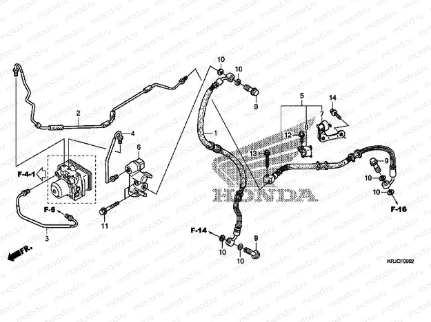 F-5-2 REAR BRAKE PIPE (FES125A)
