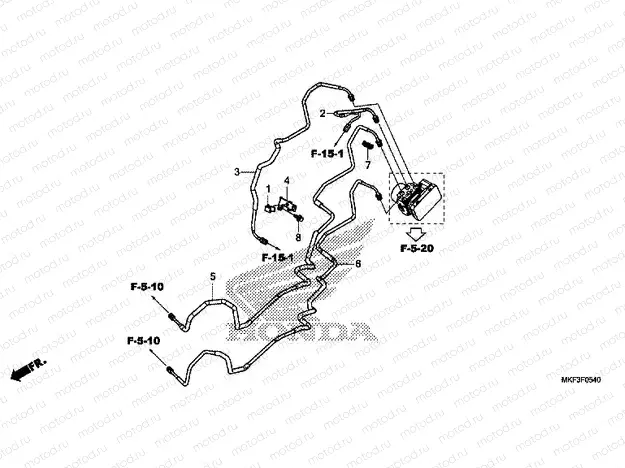 F-5-40 BRAKE PIPE