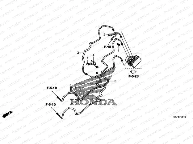 F-5-40 BRAKE PIPE