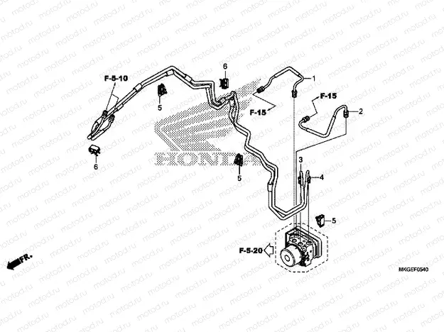 F-5-40 BRAKE PIPE