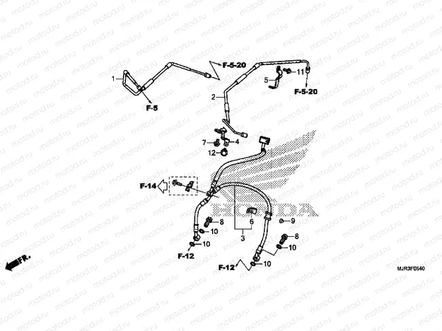 F-5-40 FRONT BRAKE HOSE