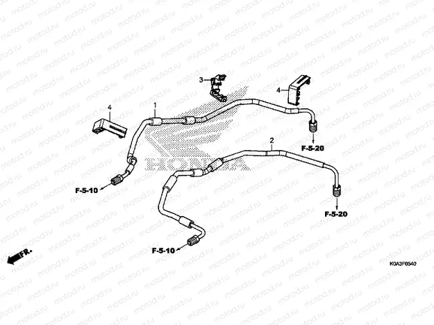F-5-40 FRONT BRAKE PIPE