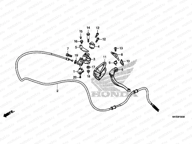 F-5-50 PARKING BRAKE LEVER