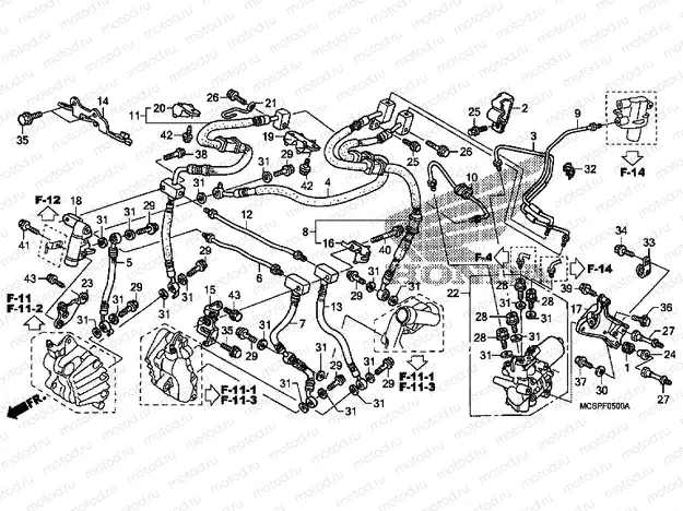 F-5 FRONT BRAKE HOSE