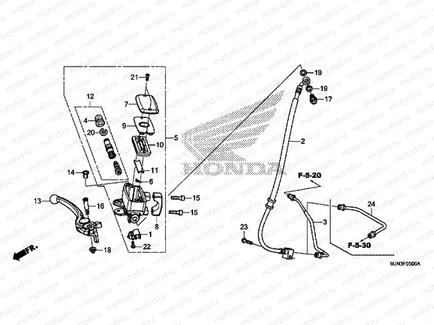 F-5 FRONT BRAKE MASTER CYLINDER