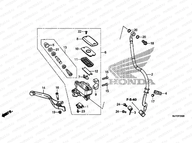 F-5 FRONT BRAKE MASTER CYLINDER