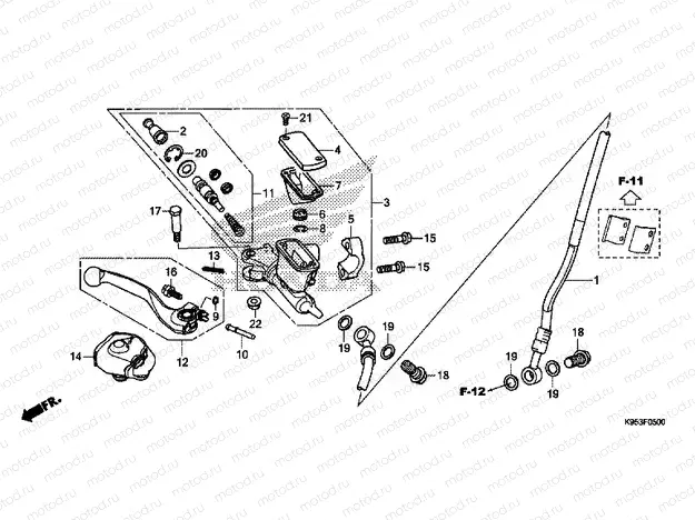 F-5 FRONT BRAKE MASTER CYLINDER
