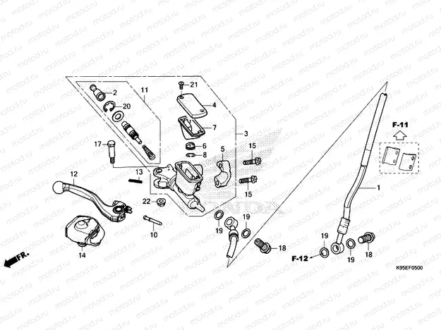 F-5 FRONT BRAKE MASTER CYLINDER
